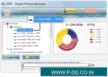 Digital software de recuperación de imágenes 