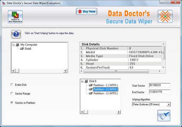 Disk Data Wiping Tool