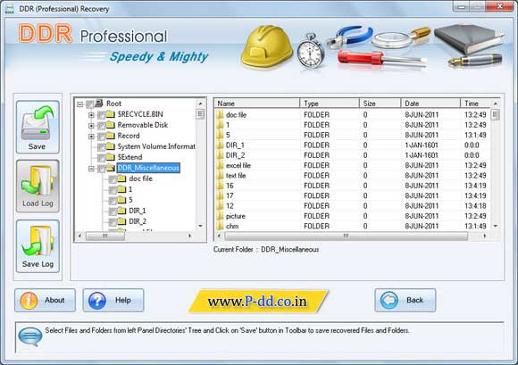 Data Recovery Files screenshot