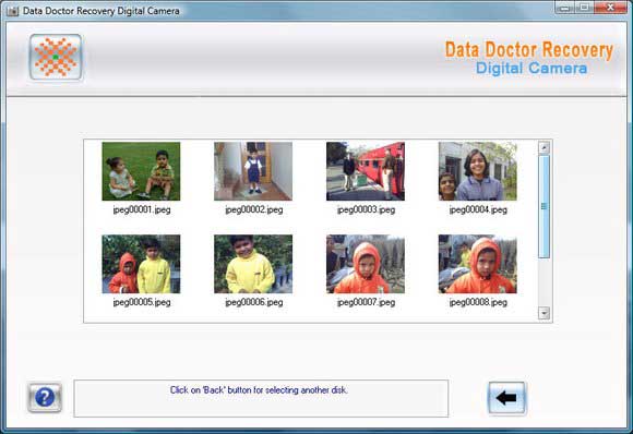 Screenshot of Digital Camera Photographs Recovery