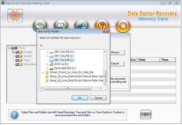 SanDisk sD Memory Card Data Recovery screen shot