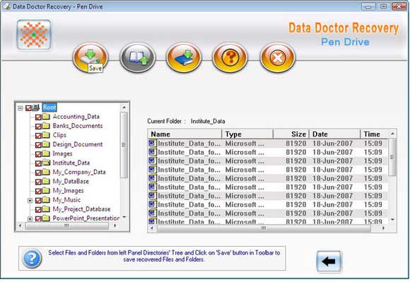 Screenshot of Professional USB Media Recovery