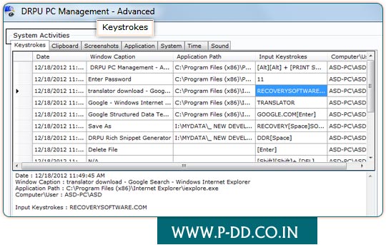 Advance Keylogger