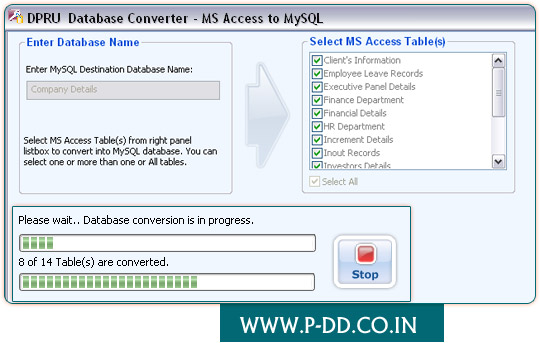 MS Access to MySQL Database Converter