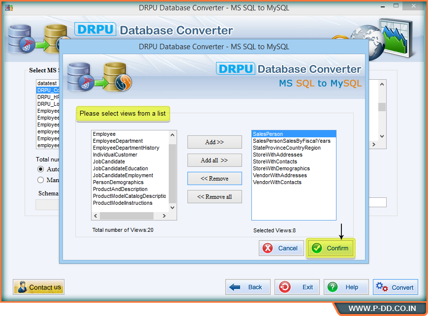 MS SQL- MySQL DB Converter