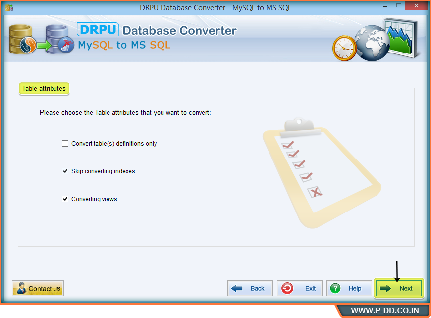 MySQL- MS SQL DB Converter