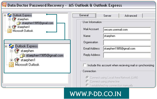 Outlook Express Password Recovery