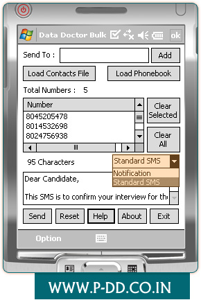 Bulk SMS Software for Pocket PC