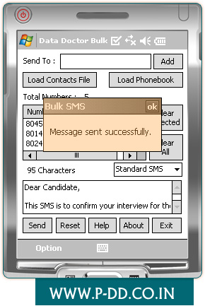 Bulk SMS Software for Pocket PC