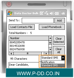 Bulk SMS Software for Pocket PC